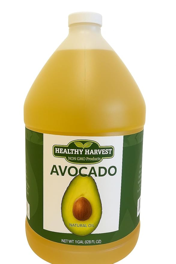 Healthy Harvest Non-GMO Avocado Oil - Great for Sauces And, Cooking, Frying and More - Nutritious And Rich With Antioxidants (1 gallon)
