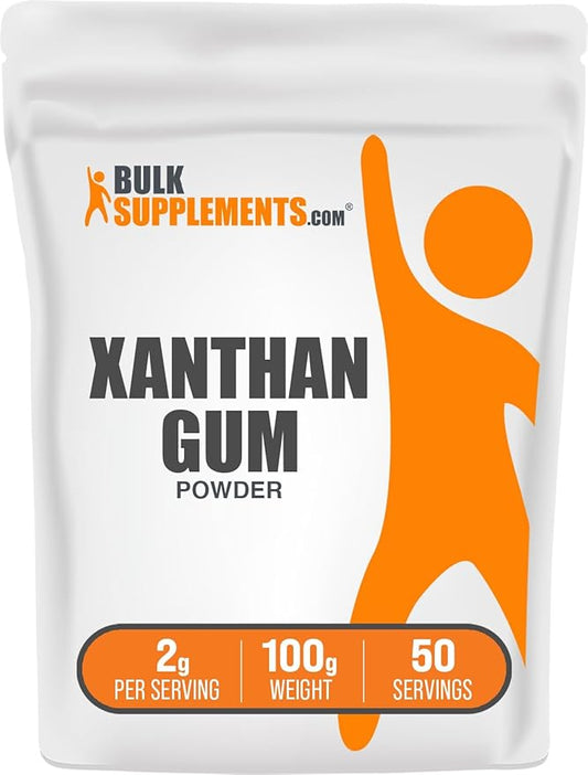 BulkSupplements.com Xanthan Gum Powder - Xanthan Gum Thickener, Xanthan Gum for Baking - Xanthan Gum Gluten Free, Food Grade, 2g per Serving, 100g (3.5 oz) (Pack of 1)