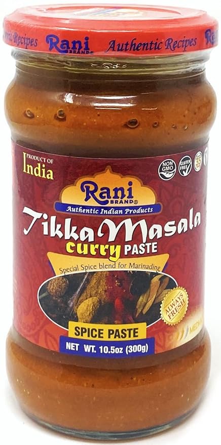 Rani Tikka Masala Cooking Spice Paste 10.5oz (300g) Glass Jar ~ No Colors | All Natural | NON-GMO | Vegan | Gluten Free | Indian Origin