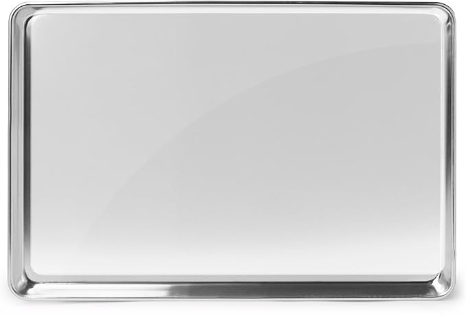 GRIDMANN 18" x 26" Commercial Grade Aluminum Cookie Sheet Baking Tray Pan Full Sheet - 6 Pans
