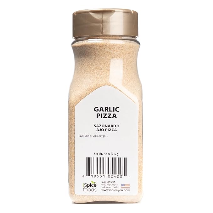 iSpice GARLIC PIZZA SEASONING | Pizza and Pasta Magic Seasoning Blend | Kosher Certificated | 7.7oz (219g