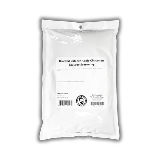 Bearded Butchers Apple Cinnamon Seasoning 27oz ??For Up to 25 lbs of Meat ??Perfect for Breakfast Sausage, Bratwurst & More ??Sweet & Salty Flavor with Real Apples ??No Maple Sugar