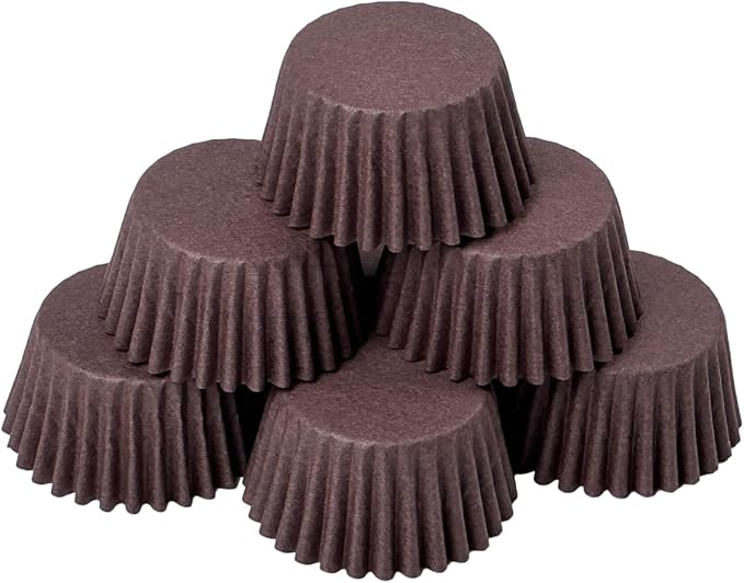 qiqee 600 Count Mini Cupcake Liners Coffee Muffin Liners Food Grade Baking Cups Paper No Smells竊늆mall Sizeç«?"<div>