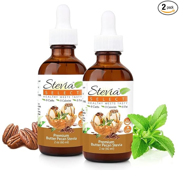 Stevia Select Butter Pecan Flavored Liquid Stevia ??Zero Calorie Coffee, Tea, Drink & Baking