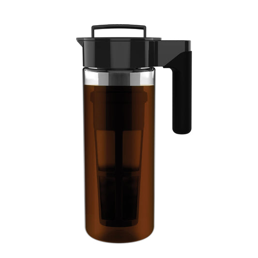 Takeya Glass Cold Brew Coffee Maker for Iced Coffee, Airtight Pitcher, Premium Quality, 2 Quart