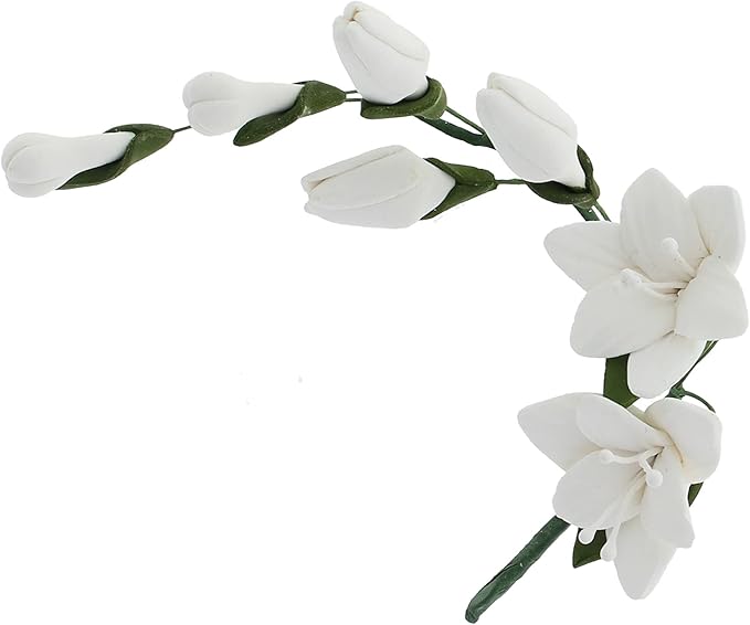 Global Sugar Art Freesia Sugar Cake Flowers Filler Spray, White, 3 Count by Chef Alan Tetreault