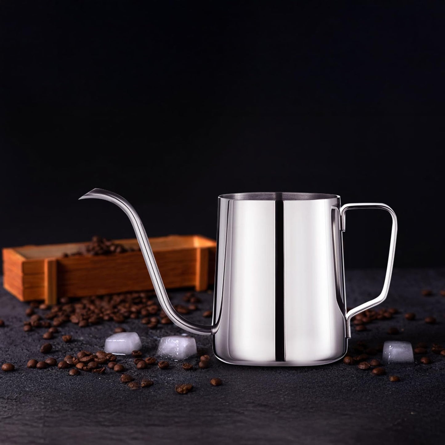 PARACITY Gooseneck Kettle, 12 oz Small Pour Over Kettle, Stainless Steel