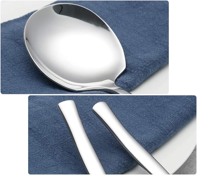 6-Piece Stainless Steel Buffet Serving Spoon, 6-Piece Large Serving Spoons