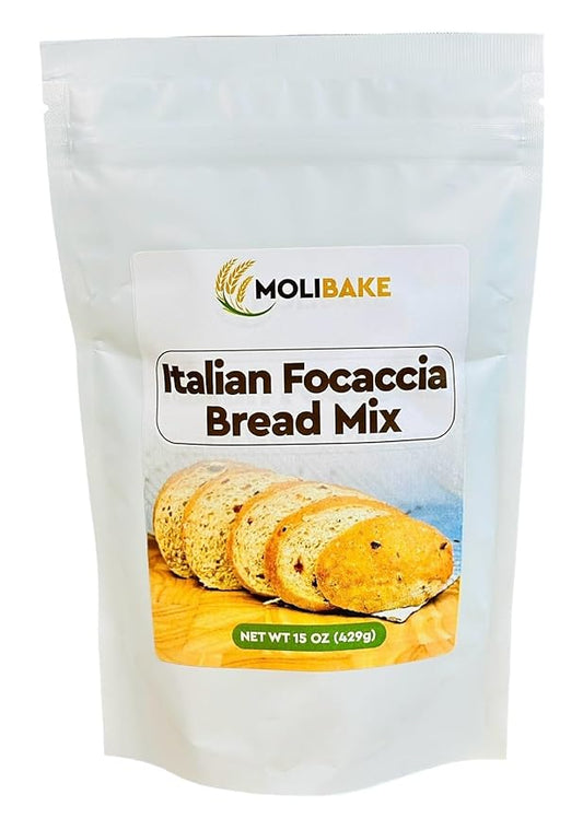 Molibake Fitness Bread Mix ??All-Natural High-Fiber Bread Mix for Bread Machine and Oven ??15 oz ??Whole Grain Breads Mix with Carrots, Oats, Flax, Sunflower & Sesame Seeds ??Easy-to-Use Breads Maker Mix for Homemade Baking