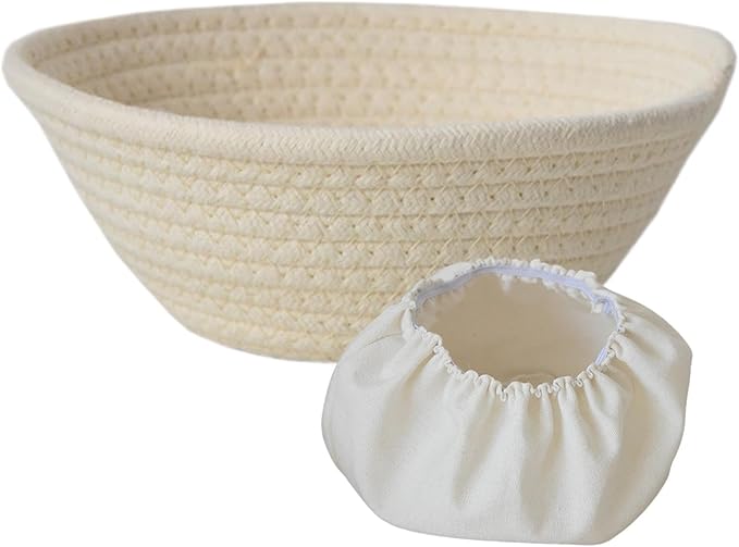 Bread Basket - Oval Bread Proofing Baskets Cotton Rope - Kitchen Gadget, Baking Supplies for Artisan Breads Pastry Making use