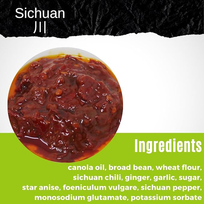 NPG Premium Sichuan Pixian Broad Bean Chili Paste with Red Chili Oil 7 Oz, Salty Fermented Hongyou Doubanjiang, Authentic Ingredient for Hotpots, Mapo Tofu, and Flavorful Sichuan Cuisine
