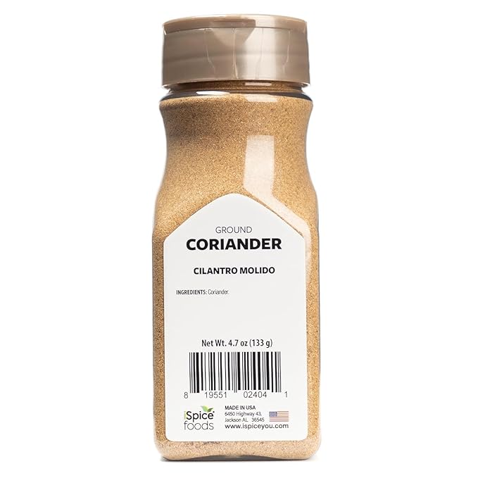 iSpice PREMIUM GROUND CORIANDER SEED POWDER | Pure and Fresh |Essential Kitchen Herbs |4.7oz (134g)