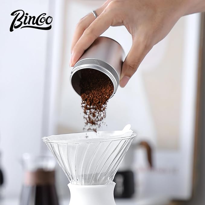 Bincoo 51mm Coffee Dosing Cup - Espresso Coffee Dosing Cup Compatible with 51mm Portafilter - Made of Aluminum,Espresso Machine Accessory for Coffee Bar Home Office(51 MM)