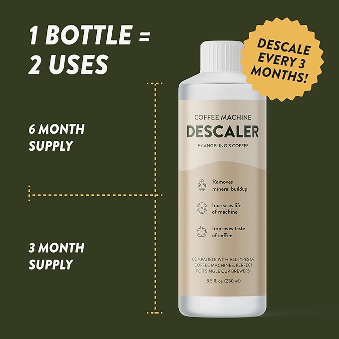 Effective Keurig Descaling Solution (2 Uses) ??Universal Coffee Machine Descaler for Keurig, Nespresso, Breville, Delonghi