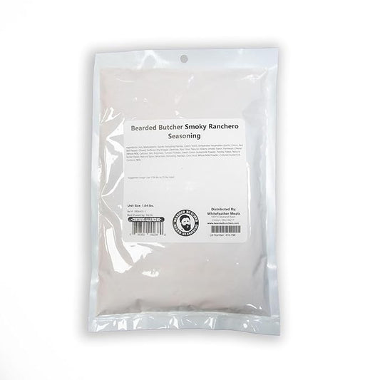 Bearded Butchers Smoky Ranchero Seasoning, 16.64oz ??For Up to 25 lbs of Meat ??Smoky, Spicy & Creamy Blend with Habanero, Paprika, Parmesan, and Buttermilk ??No MSG, No Anti-Caking Agents