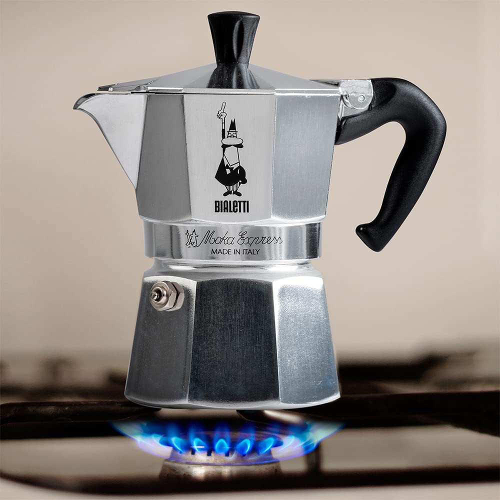 Bialetti - Moka Express: Iconic Stovetop Espresso Maker, Moka Pot, Italian Coffee Maker, 3 Espresso