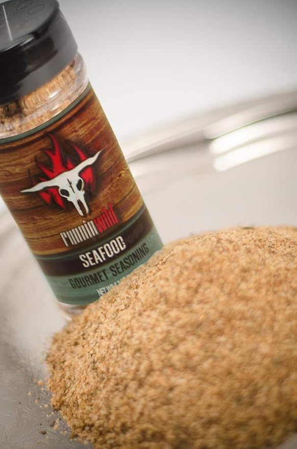Fish Seasoning | Premium Seafood seasoning w/gourmet spices and natural lemon flavor | Runnin??Wild Foods, 5.7 ounces