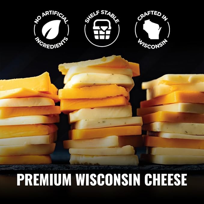 Farmers Market, Gluten Free, Keto, Paleo, Low Sodium, Zero Sugar, Wisconsin Cheese, 1-Pack, Vermont Extra Sharp Cheddar