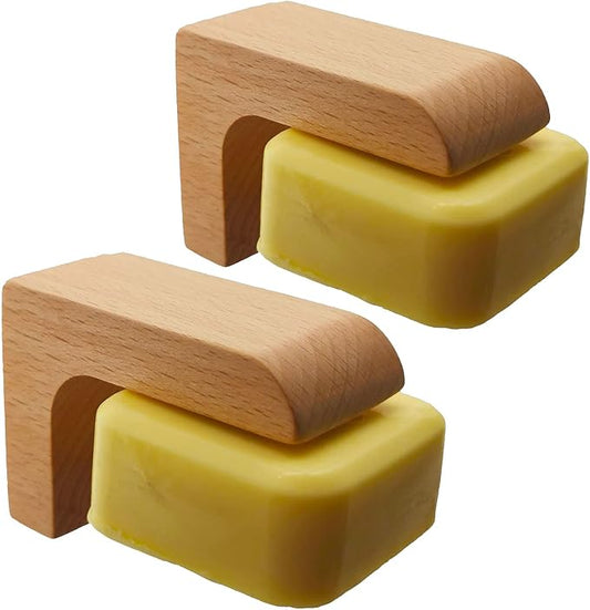 2sets Wood Magnetic Bar Soap Holder for Shower Wall,Magnet Air Dry Soap Saver Self Draining, Eco-Friendly Wooden Soap Dish for Soaps & Beard Shampoo Bars