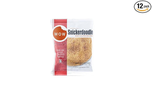 WOW Baking Company Gluten-Free Cookies, Snickerdoodle, 2.75 Ounce (Pack of 12)