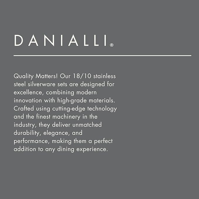 Hammered Silverware Set with Serving Utensils, 18/10 Stainless Steel Flatware for 8, Dishwasher Safe, Mirror Finish, Heavy-Duty, Built to Last (45-Piece Including a Serving Set, Fidenza Hammered)