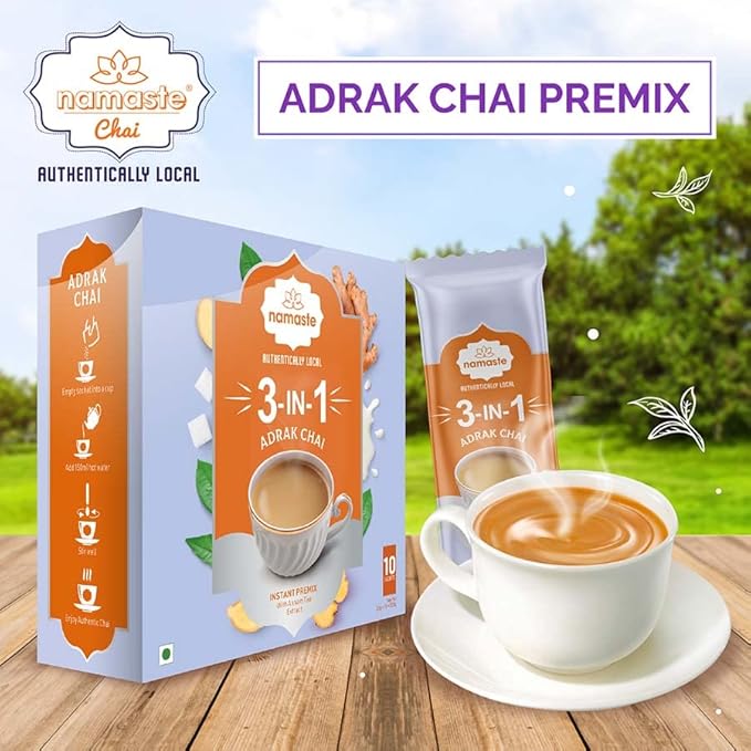 Namaste Chai Instant Ginger Chai Premix Tea 22g x 10 Sachet