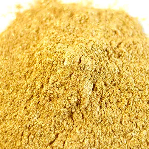 Luster Dust - Egyptian Gold (4g 1x Jar) | Edible Vegan Dust & Paint for Cake Decorating, Ice Cream, Desserts, Cocktails and Beverages by Bakell