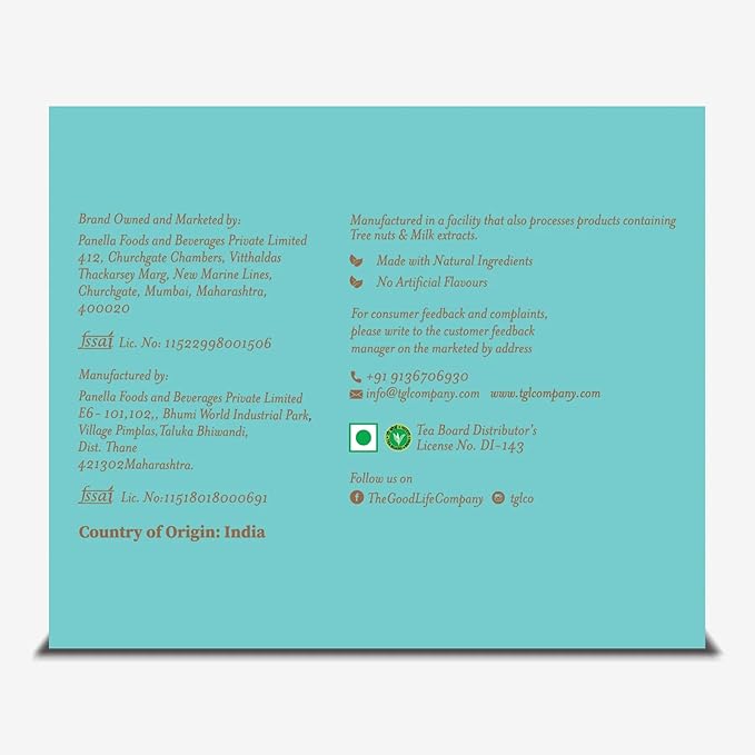 TGL Co. Kadak Masala Chai ??Spiced Black Tea Bags | Bold Indian Chai with Real Spices ??16 Teabags, 2.25 oz | Strong & Aromatic | Gift-Ready Box