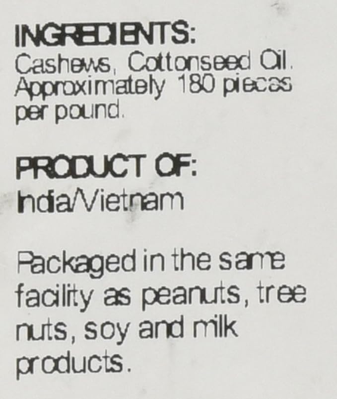 Sincerely Nuts ??Whole Cashews - Roasted and Unsalted | High in Protein Everyday Healthy Snack - Rich in Nutrients |Vegan, Keto & Kosher | Gourmet Quality Vegan Cashew - 2 (LB). Bag