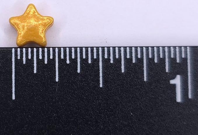 NCS Pearlized Gold Stars (Thick) Edible Candy Sprinkles, 8 ounces - Great for Cupcakes, Cookies, Cakes, Cakes Pops, Donuts