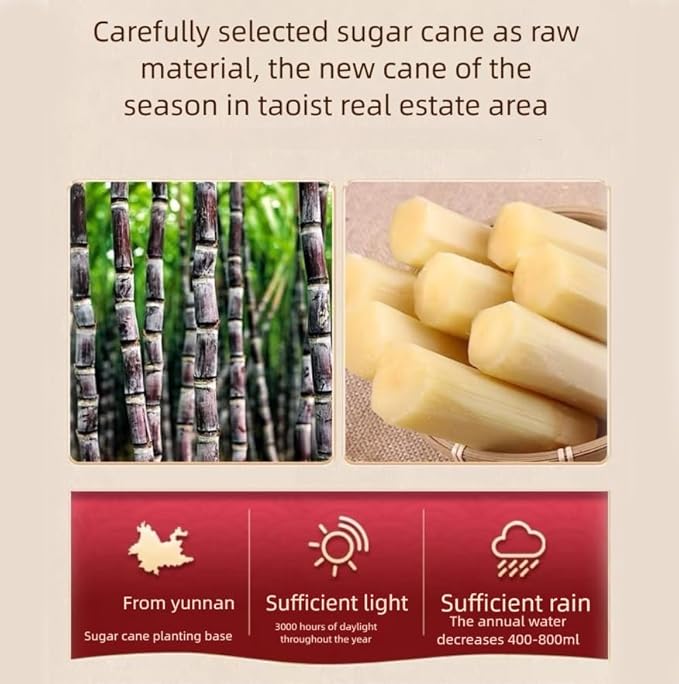 MOORCHOCO Yellow Rock Sugar for Pho, Medium-Sized (Small sized particles 14.1oz)