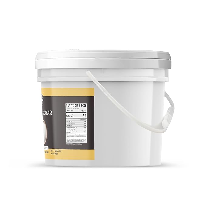 Birch & Meadow Granulated White Sugar, 1-Gallon Bucket Bulk Size, Cooking & Baking, Cookies & Cakes (144 Ounces)