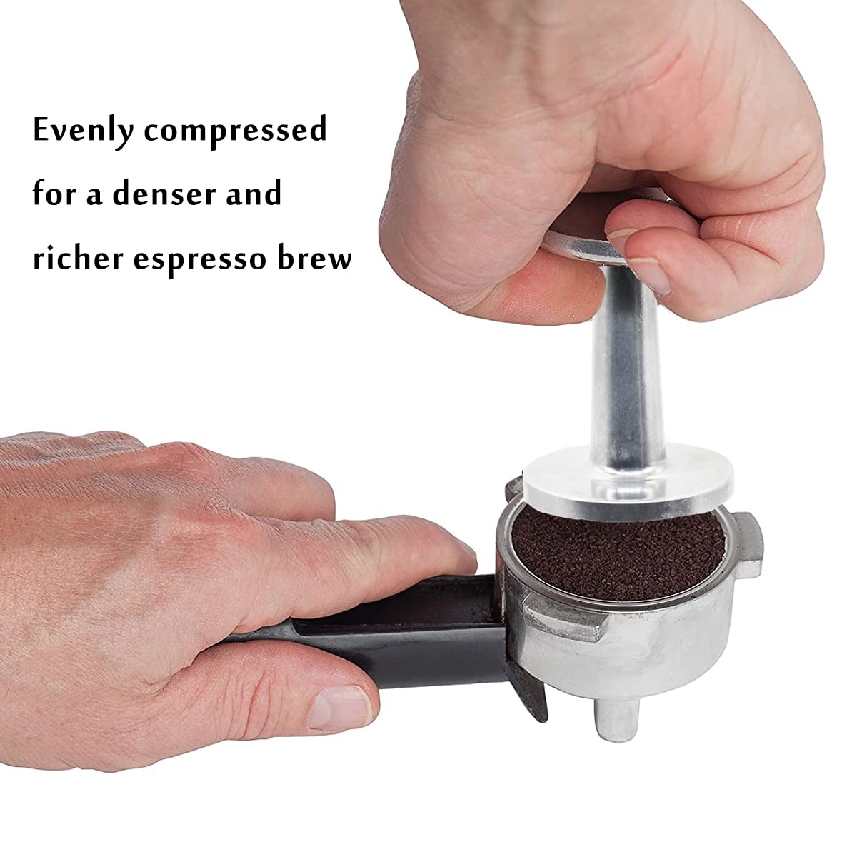 Ezebesta Dual-Sided Espresso Hand Tamper 51mm and 58mm Dual Ended Tamper Coffee Ground Press