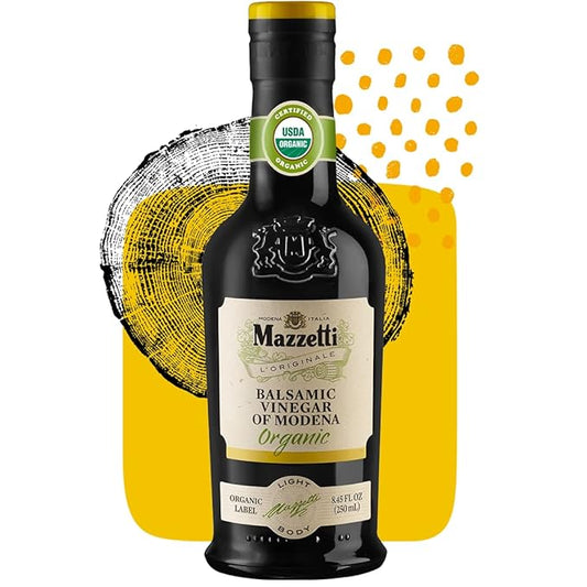 Mazzetti L'Originale Organic Balsamic Vinegar of Modena, Organic & Aged, 3 Leaf, 8.45 Ounce