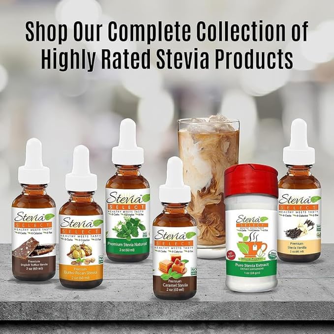 Stevia Select Dark Chocolate Pure Stevia Liquid - Zero Calorie Sweetener - All Natural Liquid Stevia Extract Sweetener Liquid - Keto Sugar Stevia Extract - Keto Sweetener 2 Oz (2 Pack)