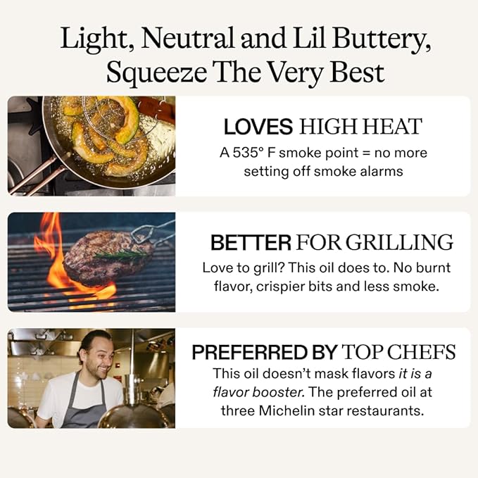 Algae Cooking Club Chef-Grade 100% Algae Cooking Oil 7oz Squeeze Bottles (2 Pack) ??High Smoke Point 535째F, Rich in Omega-9, Neutral Buttery Flavor, Seed-Oil Free, Perfect for Searing, Baking & Frying