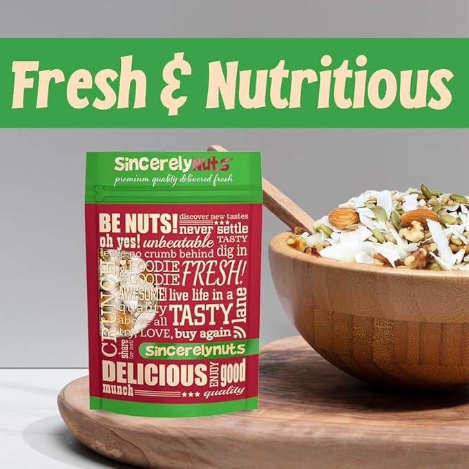 Sincerely Nuts Ultimate Nutrition Keto Trail Mix (2 LB)- Pumpkin Seeds, Coconut, Sunflower Seeds, Almonds, Walnuts- Gluten-Free Food, Vegan, and Kosher -Snack for Keto Diet