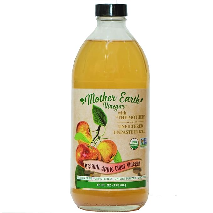 Mother Earth, Organic Apple Cider Vinegar, Red Wine Vinegar and White Wine Vinger with The Mother, OACV, ACV, Raw, Unpasteurized, Unfiltered (3/16oz Glass Bottle)