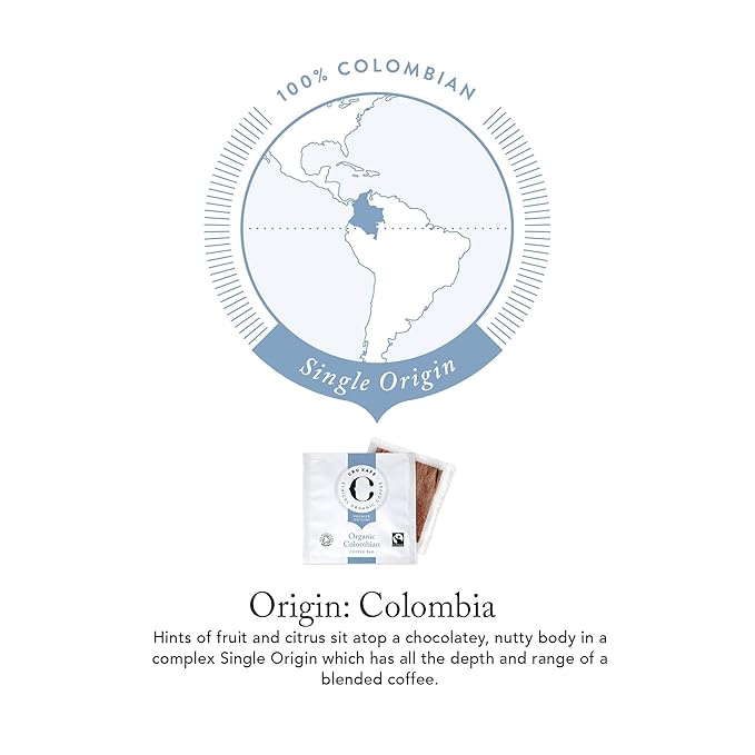 Cru Kafe Colombian Organic Coffee Bags (Pack of 30)