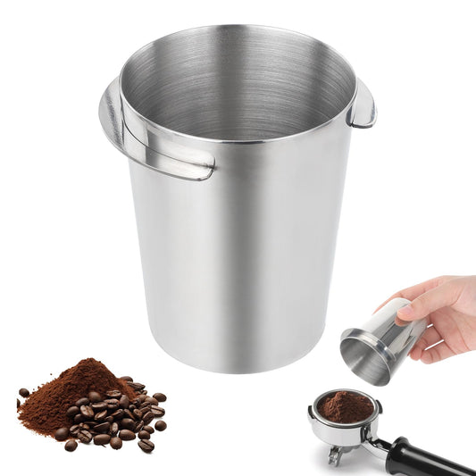 Coffee Dosing Cup 58mm, Stainless Steel Dosing Cup Compatible with All 58mm Portafilter, Coffee