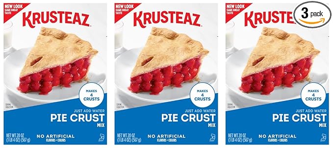 Krusteaz Traditional Light & Flaky Pie Crust Mix, 20 Ounce (Pack of 3)