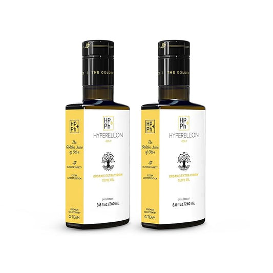 HYPERELEON GOLD | Premium, Organic, Extremely High Phenolic, Greek Extra Virgin Olive Oil 100% Pure