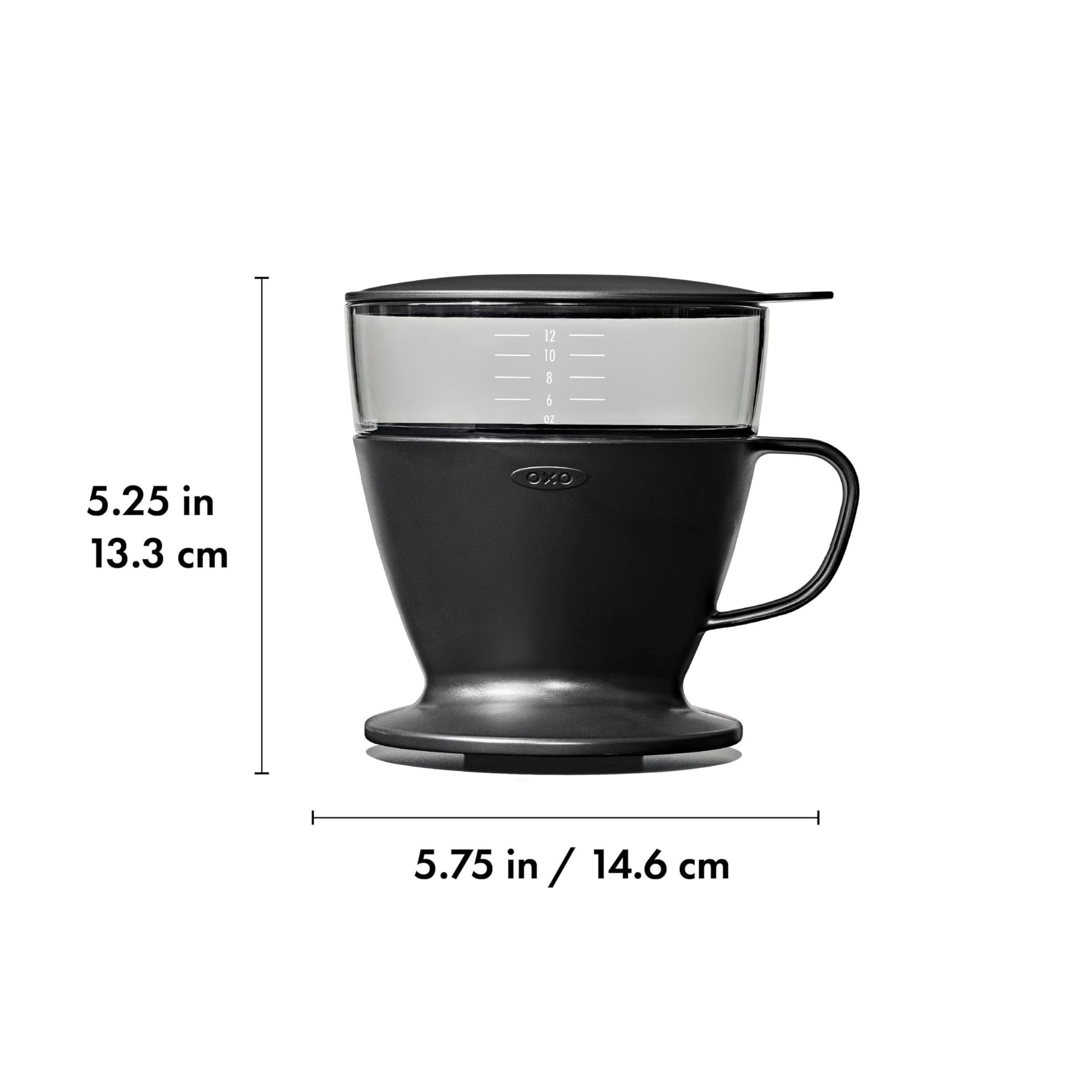 OXO Brew Pour Over Coffee Maker with Water Tank — Matte Black