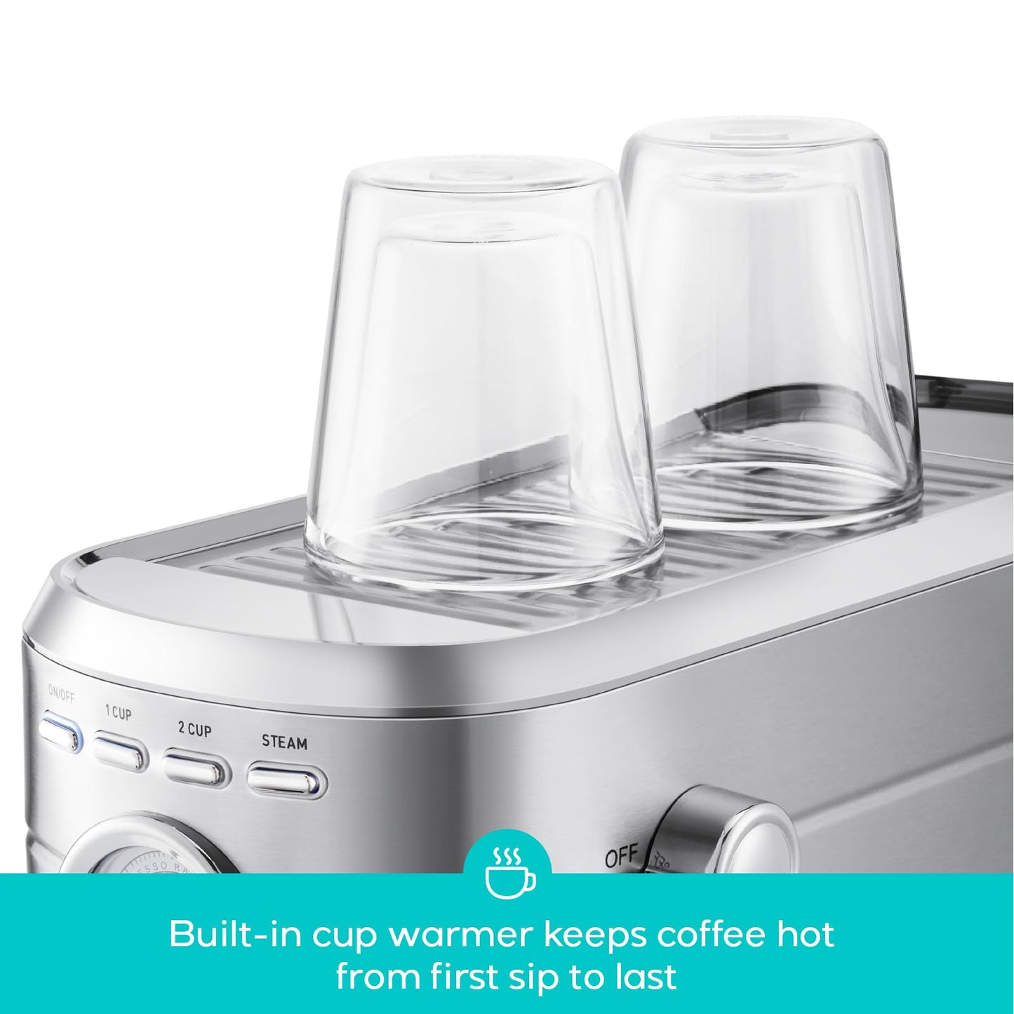 CASABREWS CM5418 Compact Espresso Machine with Milk Frothing Steam Wand