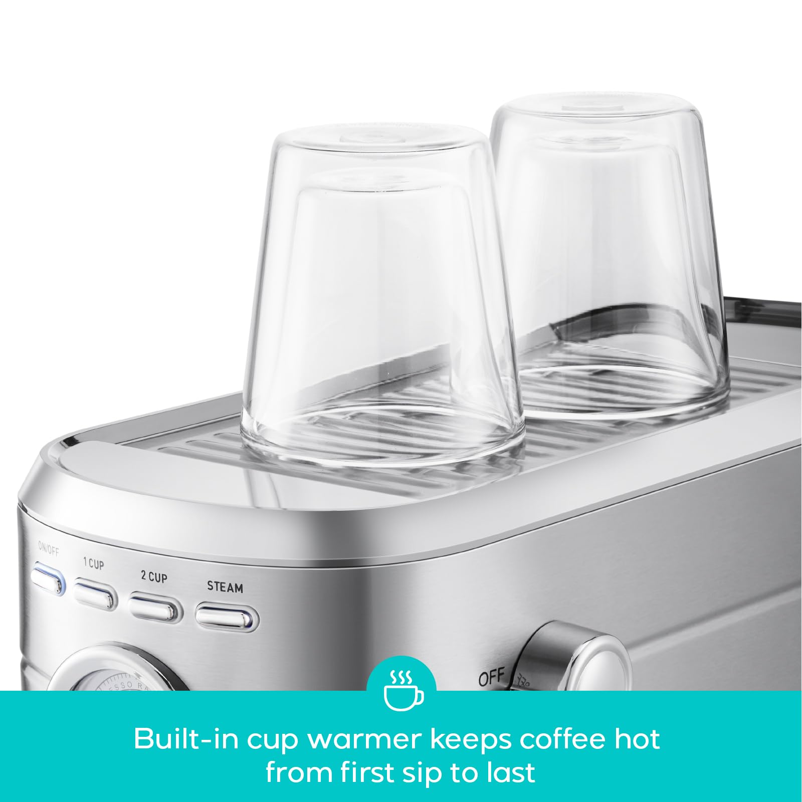 CASABREWS CM5418 Compact Espresso Machine with Milk Frothing Steam Wand