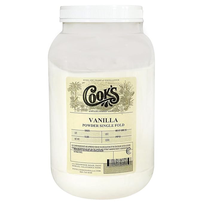 Cook’s, Vanilla Powder, World’s Finest Gourmet Fresh Premium Vanilla, 5 lb (80 Ounce)