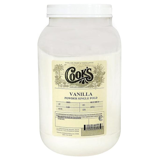 Cook’s, Vanilla Powder, World’s Finest Gourmet Fresh Premium Vanilla, 5 lb (80 Ounce)