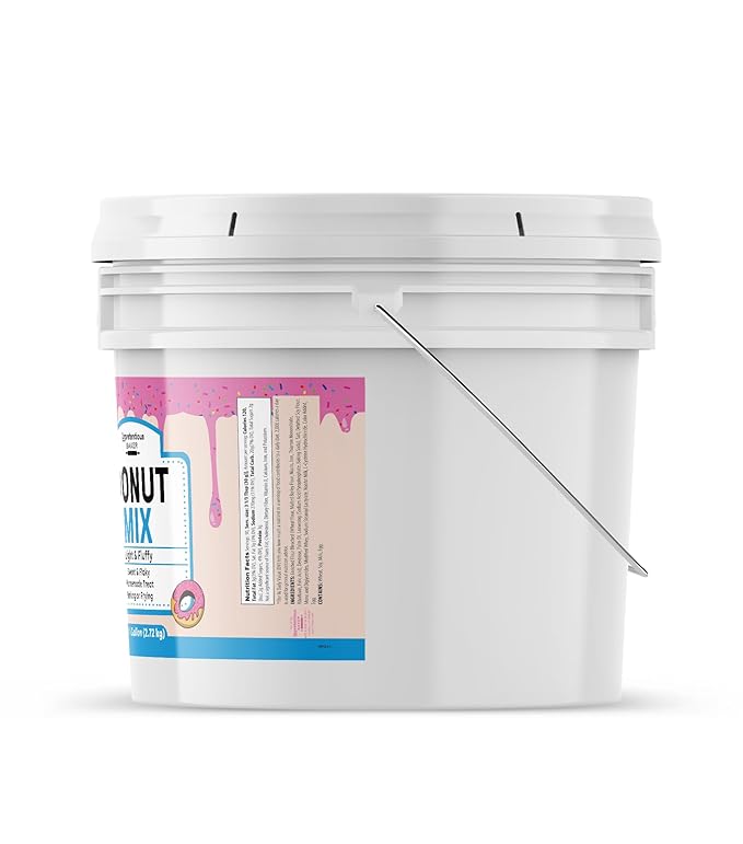 Unpretentious Raised Donut Mix, 1 Gallon, Baking & Frying, Light & Fluffy, Tender & Flaky (96 Ounce)