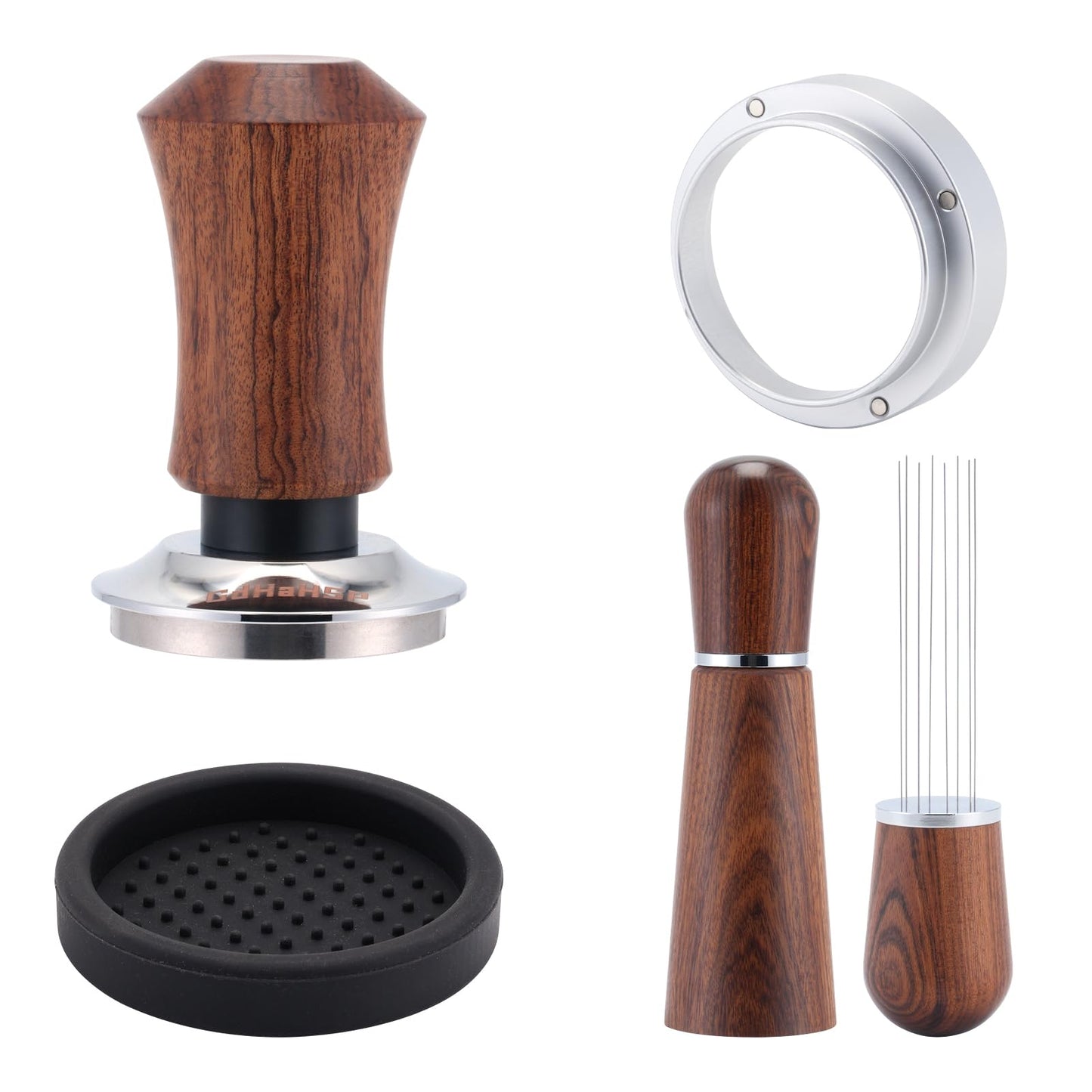GdHaHSP 51mm Espresso Accessories Kit with Tamper, WDT Tool and Funnel