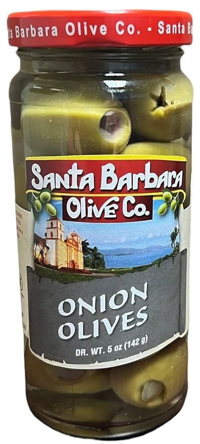 Santa Barbara 3pk Onion Stuffed Olives 5oz
